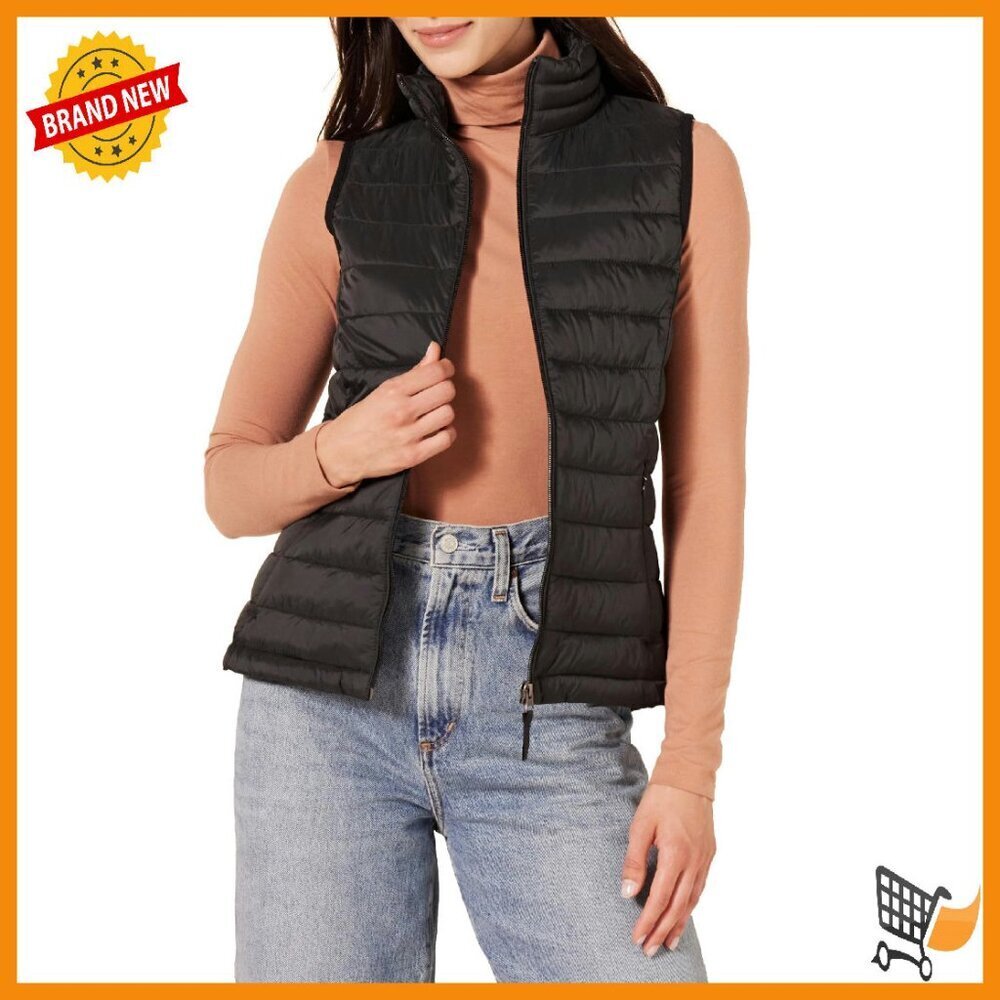 Lightweight Water-Resistant Packable Puffer Vest, Regular Fit